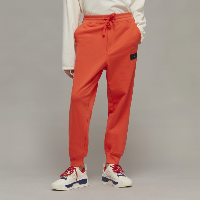 adidas Y-3 Organic Cotton Terry Cuffed Pants - Red | Men's