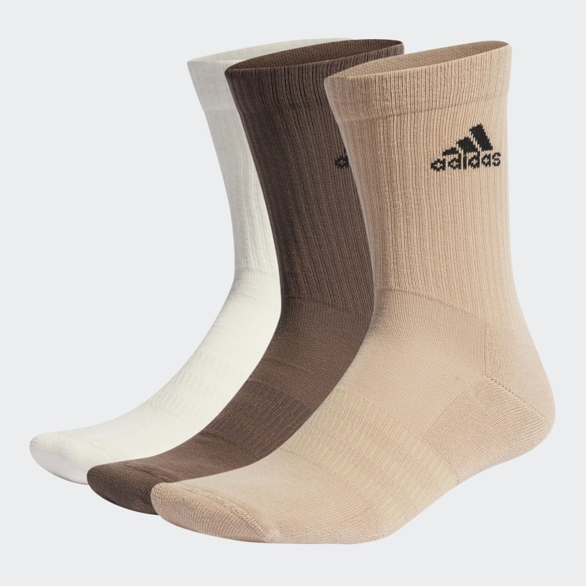 adidas Cushioned Crew Socks 3 Pairs - White | adidas India