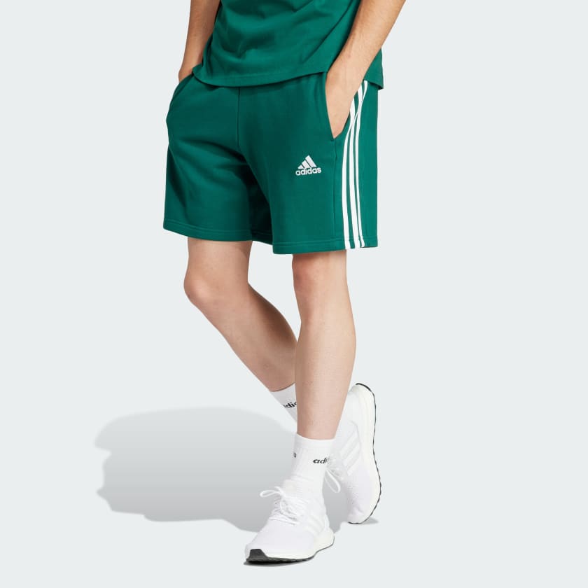 Adidas 3 stripes french terry clearance shorts