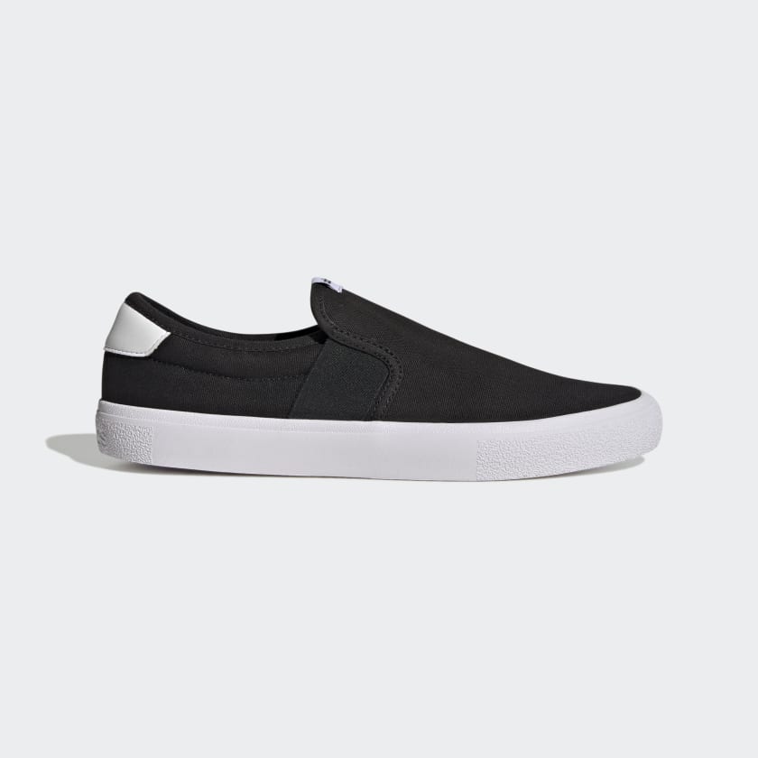 adidas VULC RAID3R Lifestyle Skateboarding Slip-On Canvas Shoes - Black ...