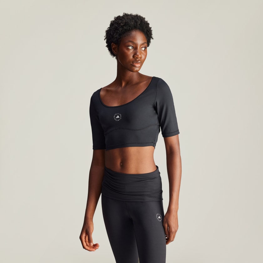 Top adidas by Stella McCartney Crop Nero adidas adidas Italia