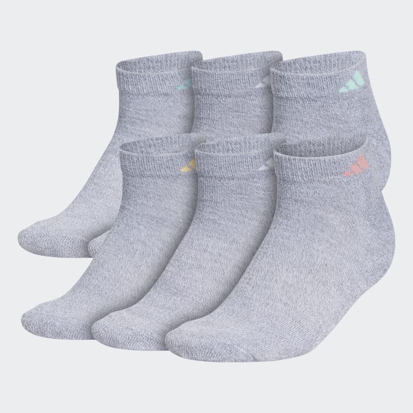 adidas Athletic Low-Cut Socks 6 Pairs - Grey | Women's Training | adidas US