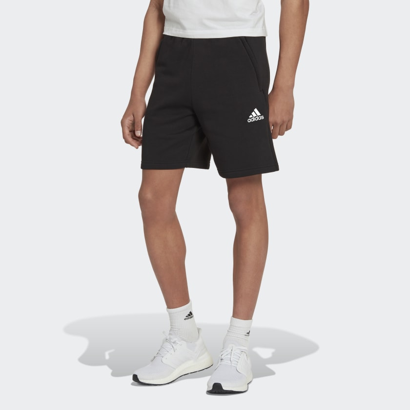 adidas Stadium Fleece Recycled Badge of Sport Short Zwart