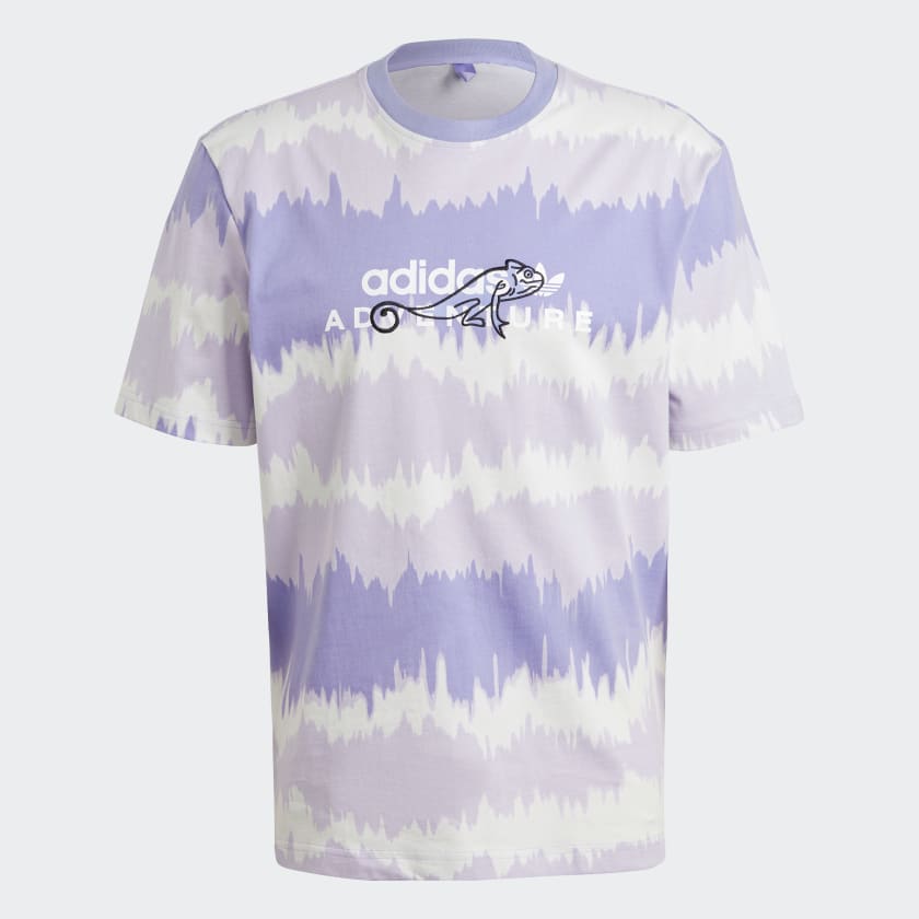 ウェア archive adidas game t-shirt y2k purple adidas_Adventure_Archive_Print