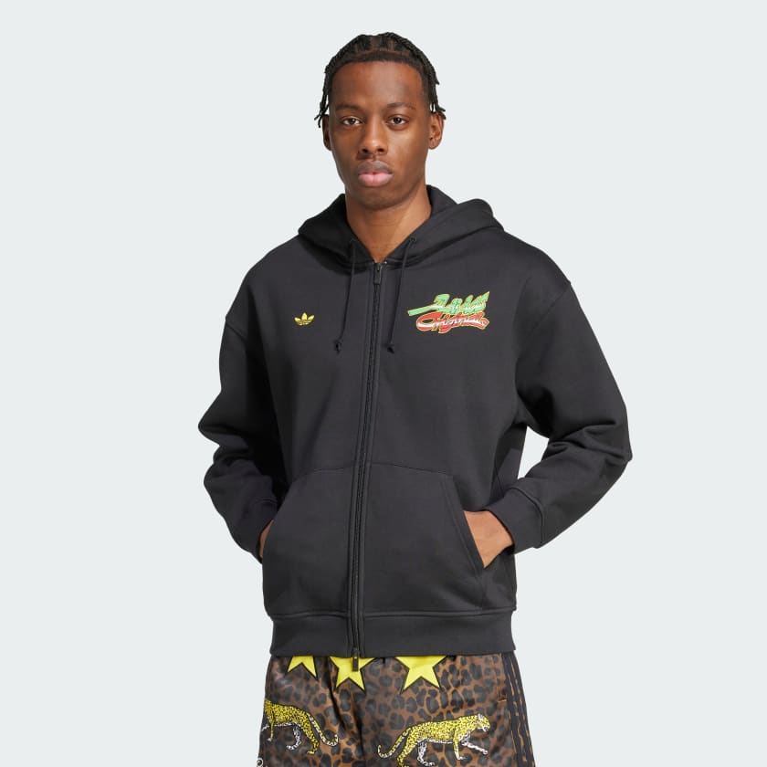 adidas Originals Champions Graphic Full-Zip Top - Black