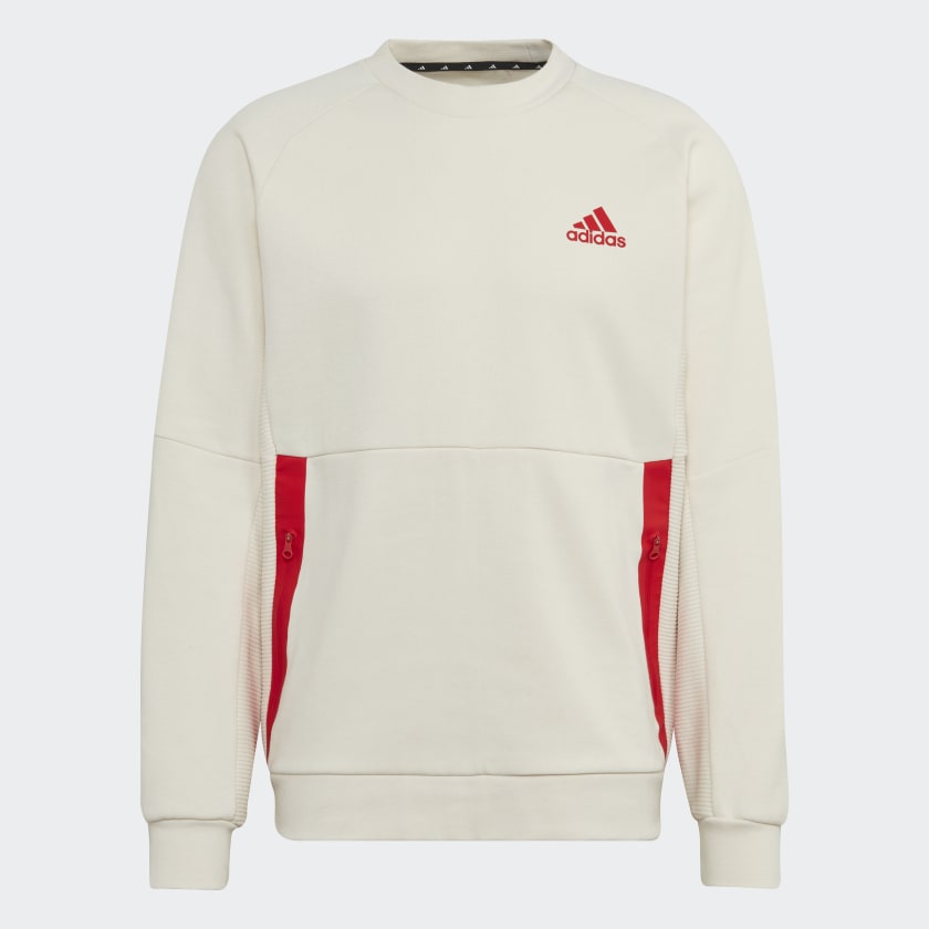 adidas Designed for Gameday Crew Sweatshirt Beige Men s Training adidas US