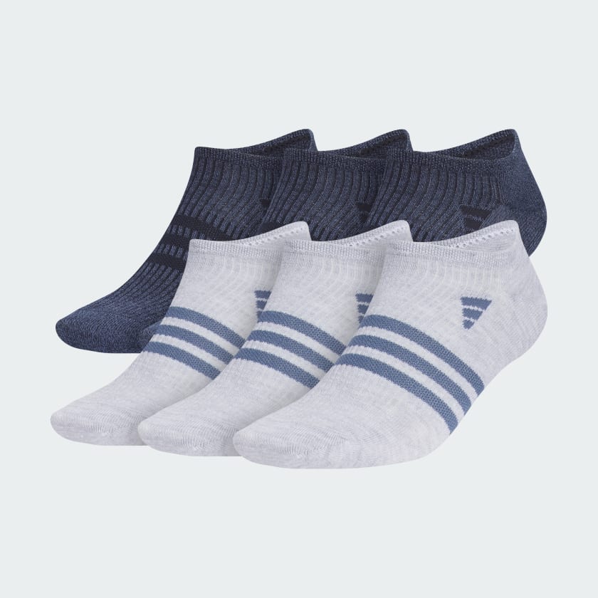 adidas Superlite 3.0 6 Pack No Show Socks Blue Free Shipping with adiClub adidas US