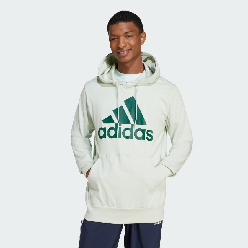adidas Sudadera con Gorro Essentials Logo Verde adidas Mexico