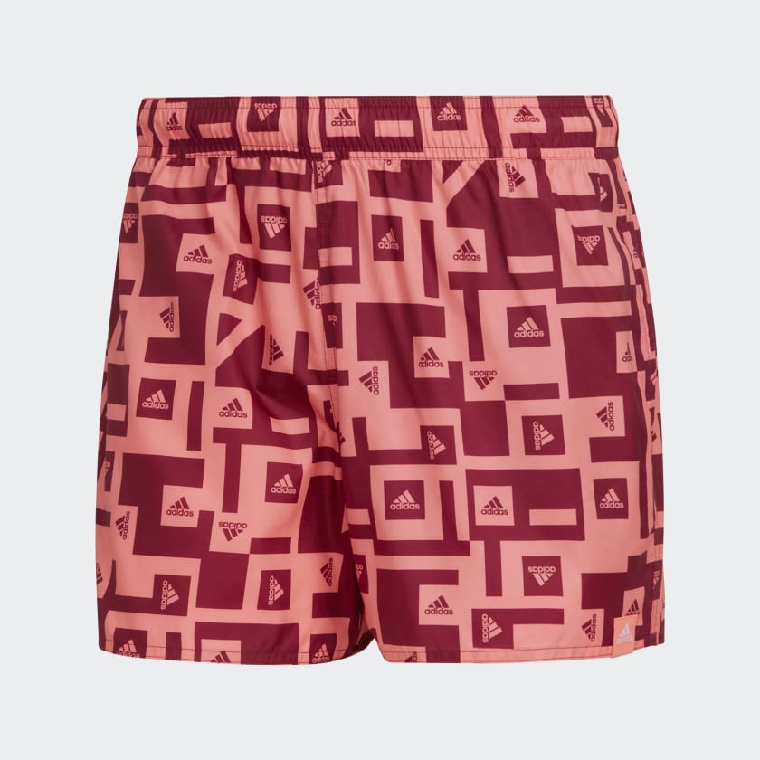 adidas Graphic Swim Shorts - Red | Men's Swim | adidas US
