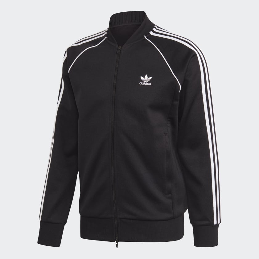 adidas Primeblue SST Track Jacket & Pant Set Black/White Men's