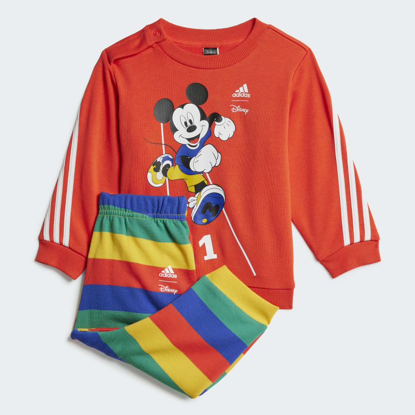 👕 adidas x Disney Mickey Mouse Jogger Track Suit - Red