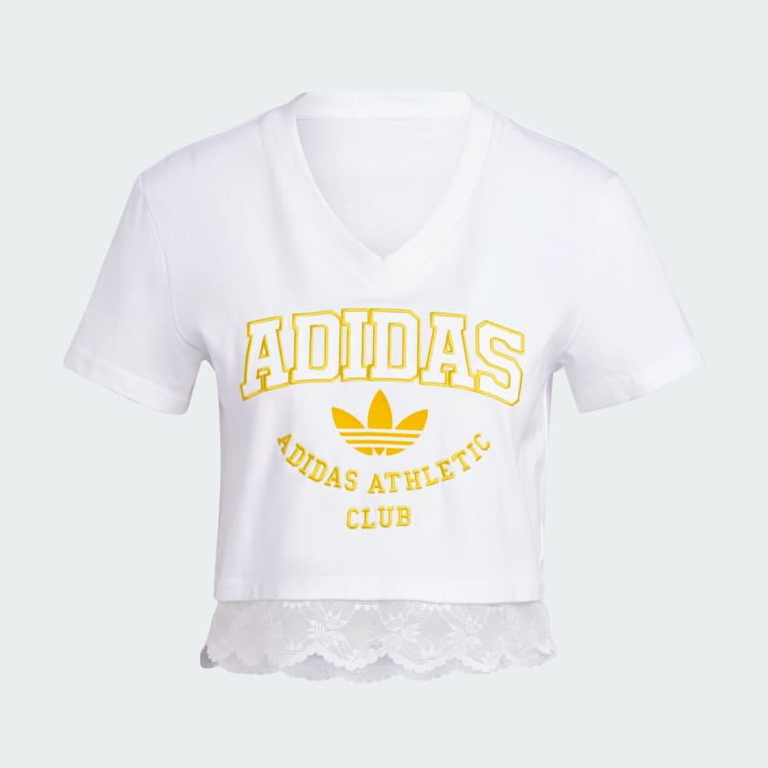 Smiley Face Cropped Tee Shirt - Yellow – Dolls Kill