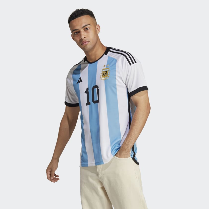 2022 adidas Lionel Messi Argentina Home Authentic Jersey - SoccerPro