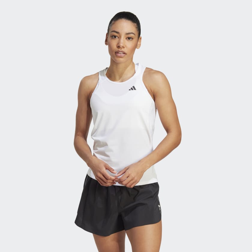 adidas Own the Run Running Tank Top - White Women's | adidas US