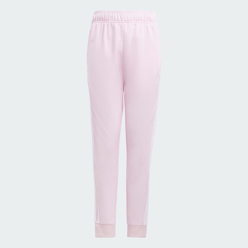 Adidas sst track pants pink sale