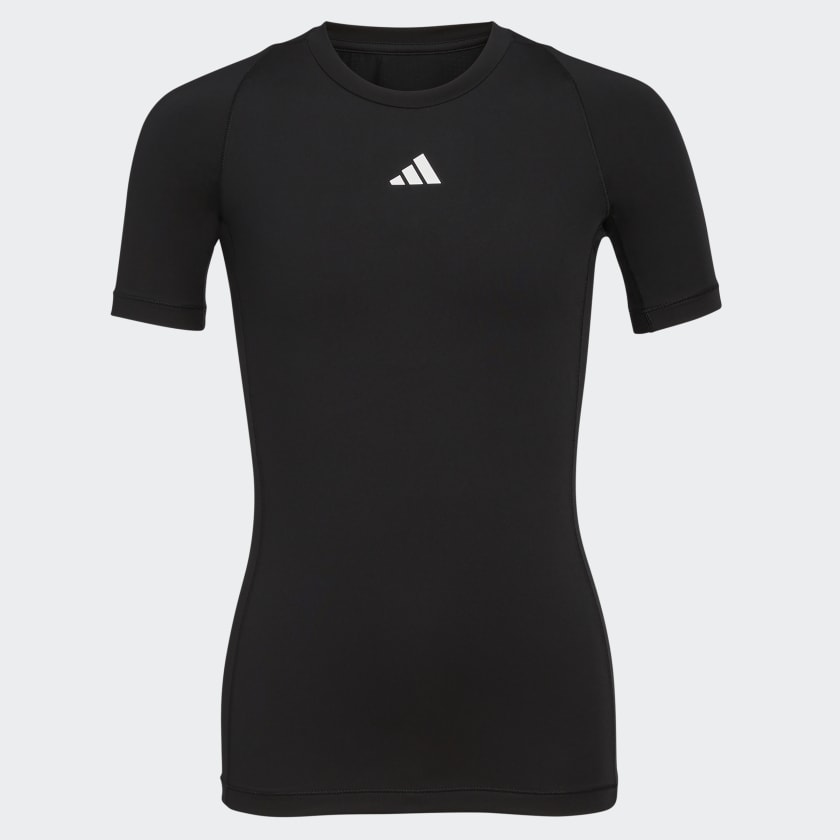  adidas Techfit Compression Mens Soccer Short Sleeve Shirt M  White : Clothing, Shoes & Jewelry