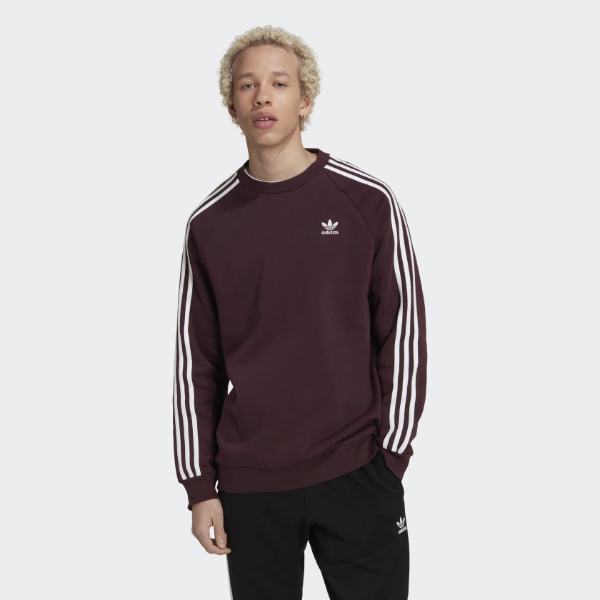 Bek Ontevreden Netjes adidas Adicolor Classics 3-Stripes Crew Sweatshirt - Red | adidas Canada