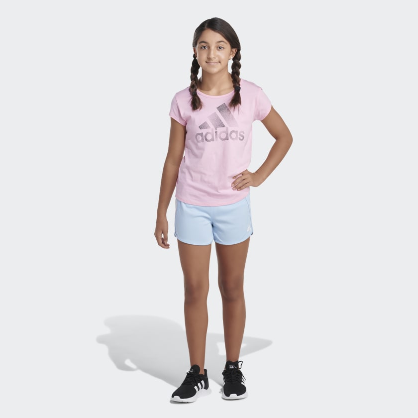 adidas Stripe Mesh Shorts Blue Kids Training adidas US