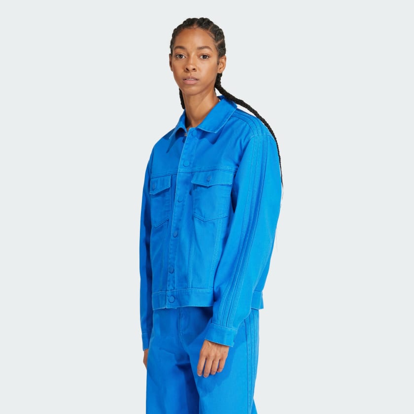 adidas KSENIASCHNAIDER 3-Stripes Dyed Jacket - Blue | Free 