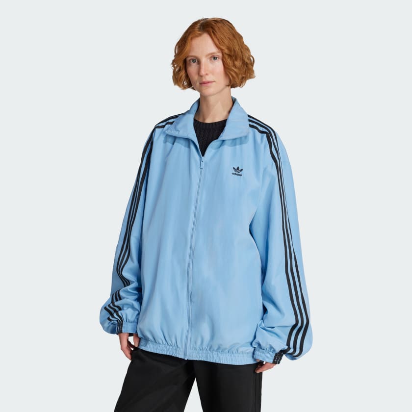 【本日特価】 Top Track Oversized 3 Season Adilenium adidas - Free | Blue ジャケット・アウター