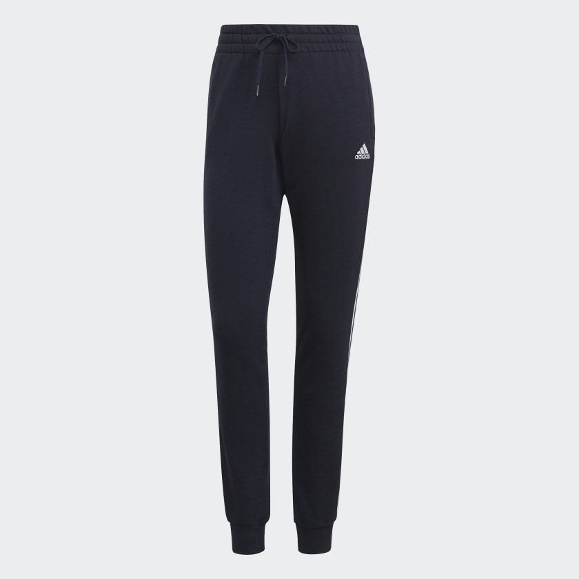 adidas Essentials French Terry 3-Stripes Pants - Blue