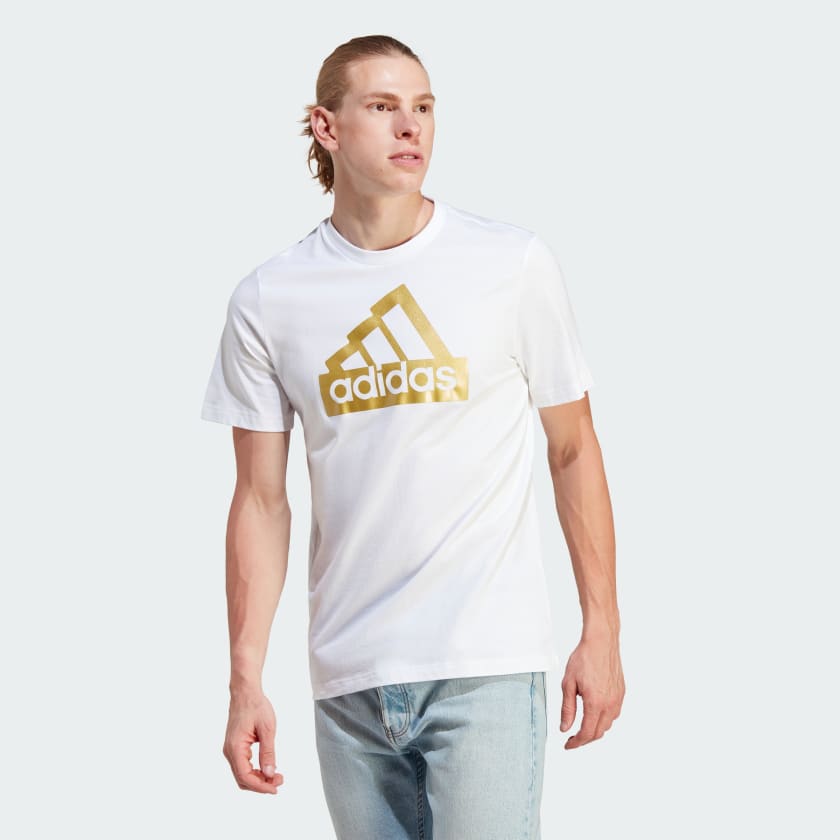 White rose gold adidas shirt store