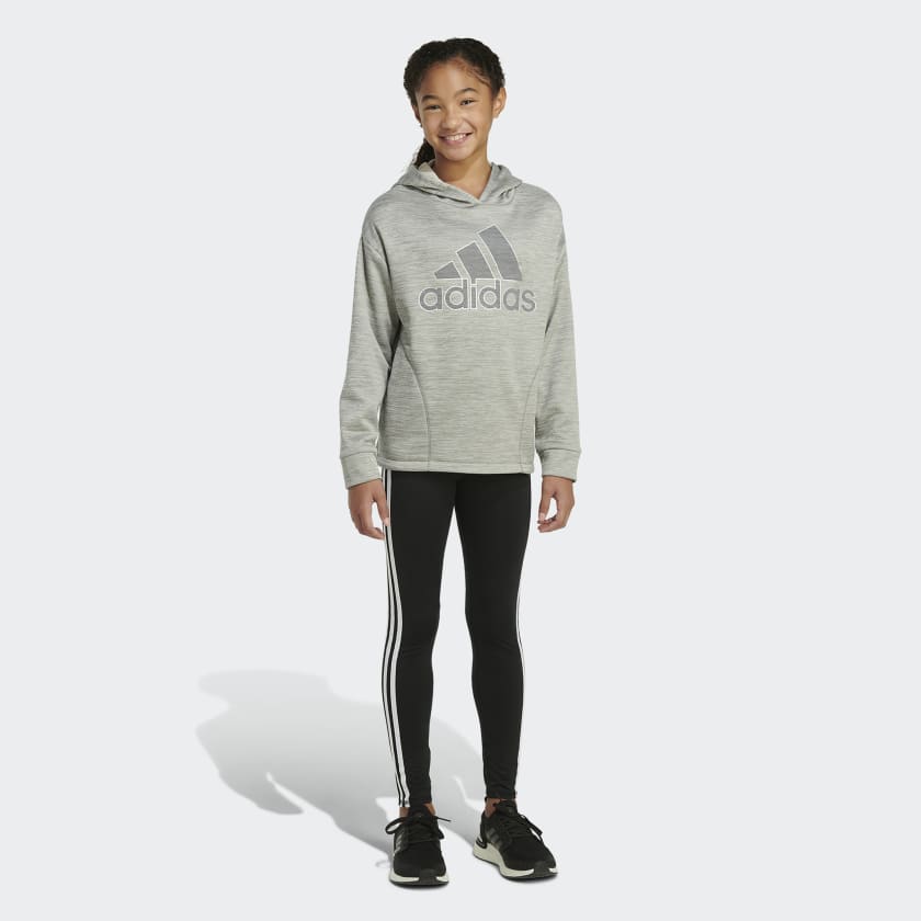 schetsen Gehoorzaam jam adidas Mélange Fleece Pullover Hoodie - Grey | Kids' Training | adidas US