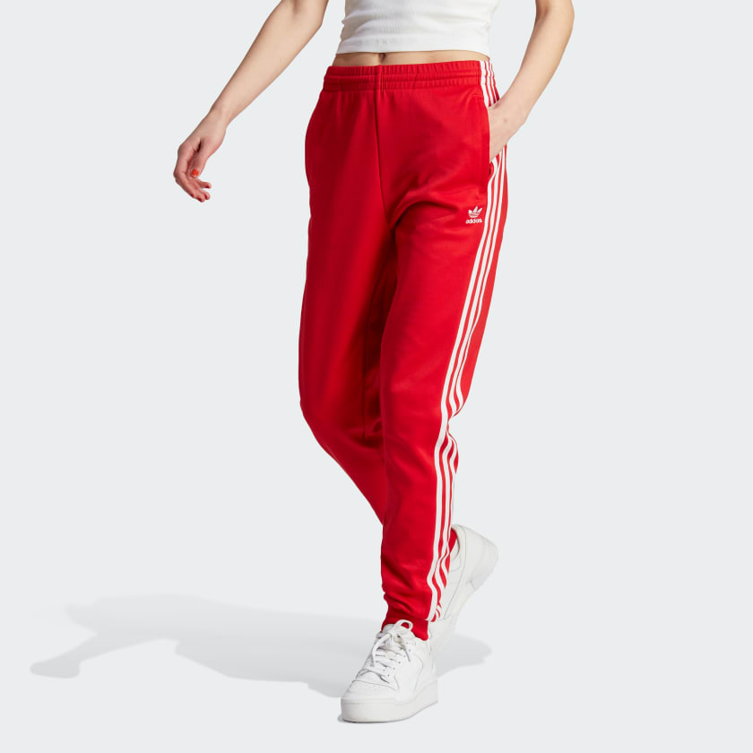 Pants rojo adidas mujer clearance