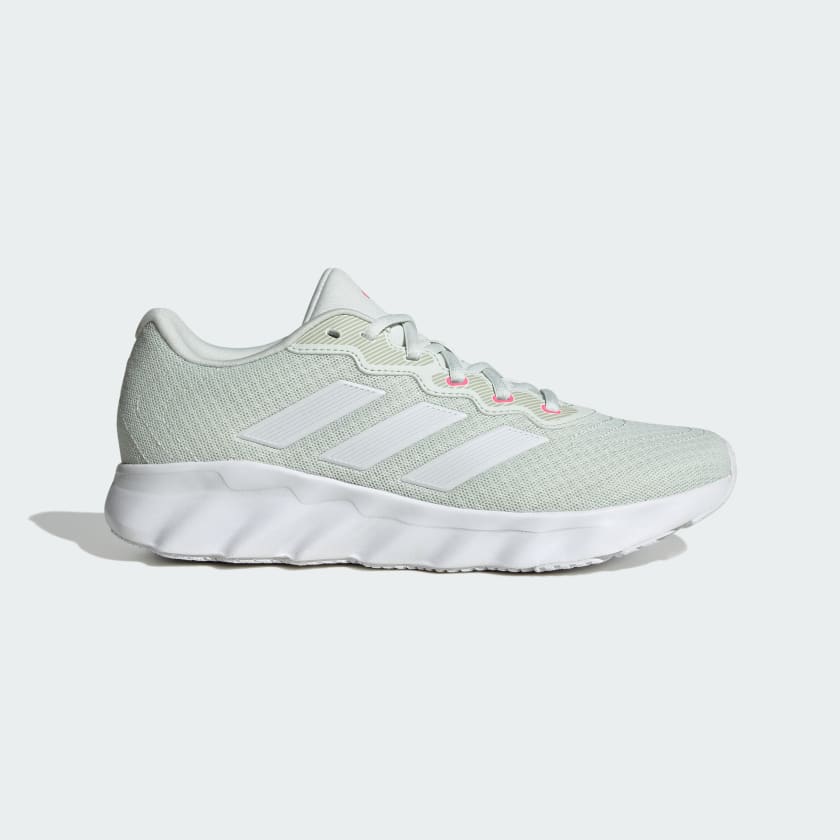 Green adidas running shoes store