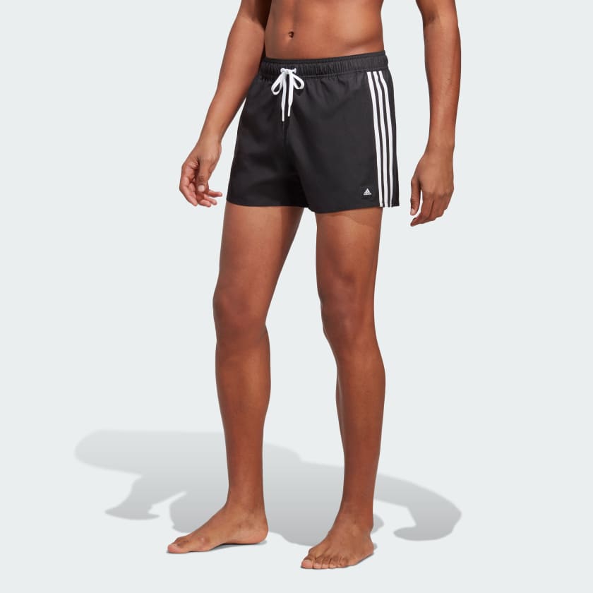 adidas CLX Very-Short-Length Shorts - Finland Swim | Black 3-Stripes adidas