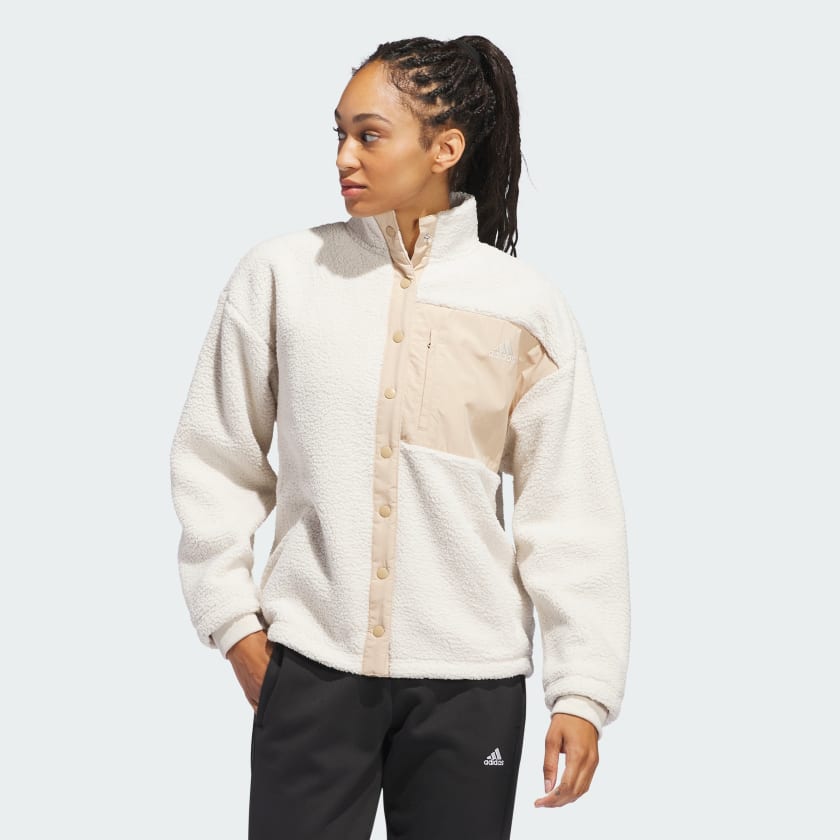 Adidas snap jacket best sale