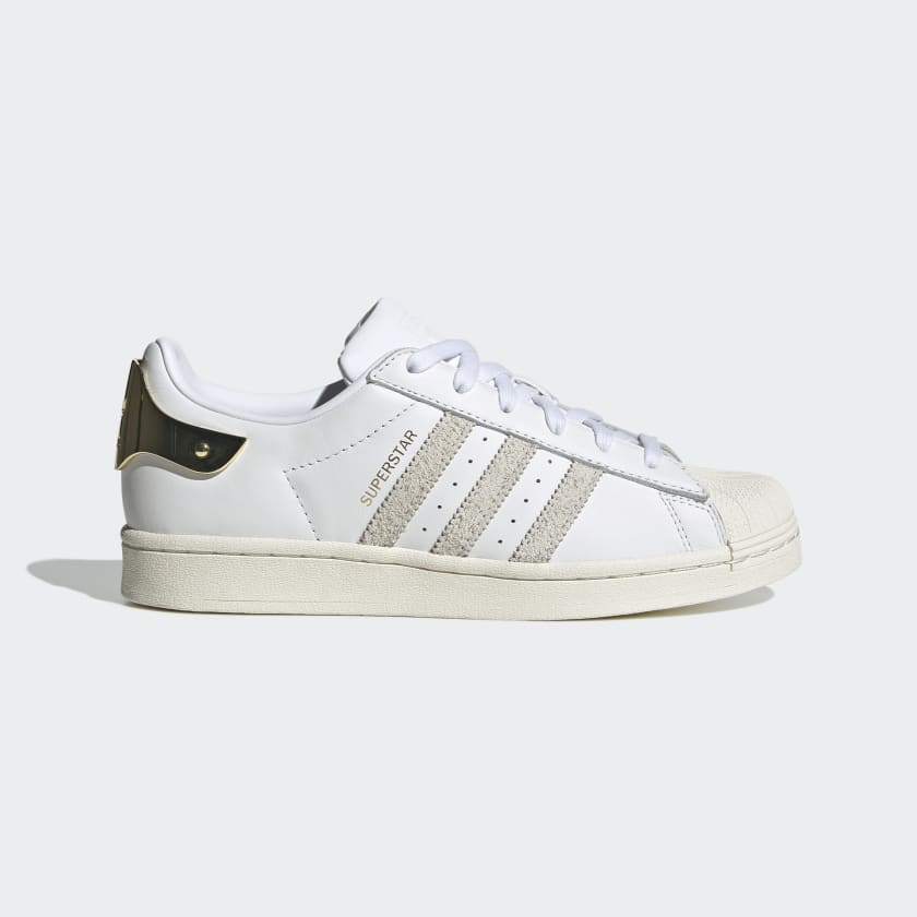 Adidas Superstar Womens Shoes Floral Footwear White/Gold Metallic