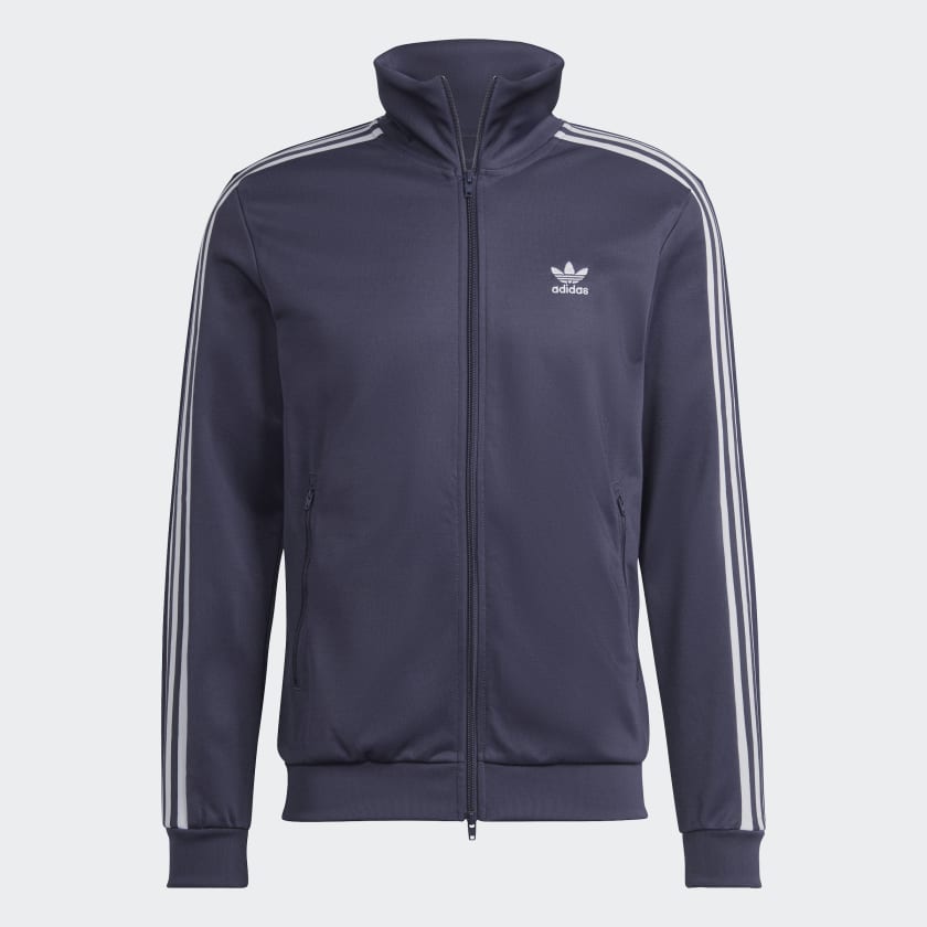 Adidas beckenbauer track top blue store