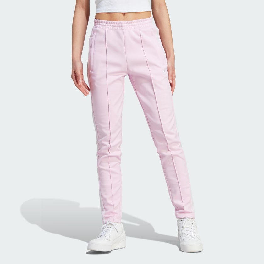 Pink track pants womens hot sale