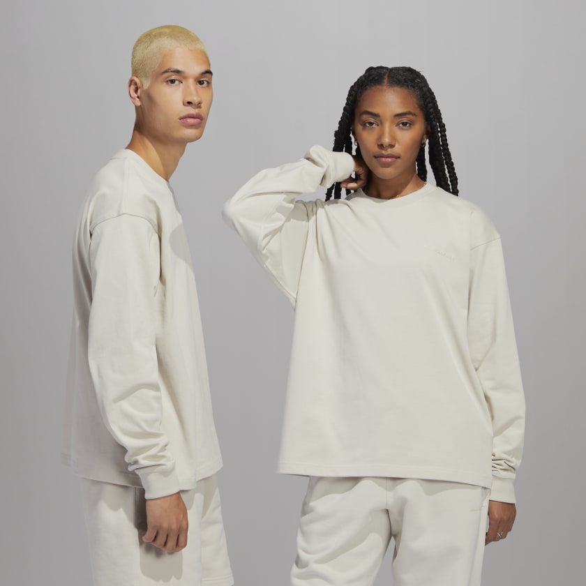 adidas Pharrell Williams Basics Long Sleeve Tee (Gender Neutral) - Beige | adidas Canada