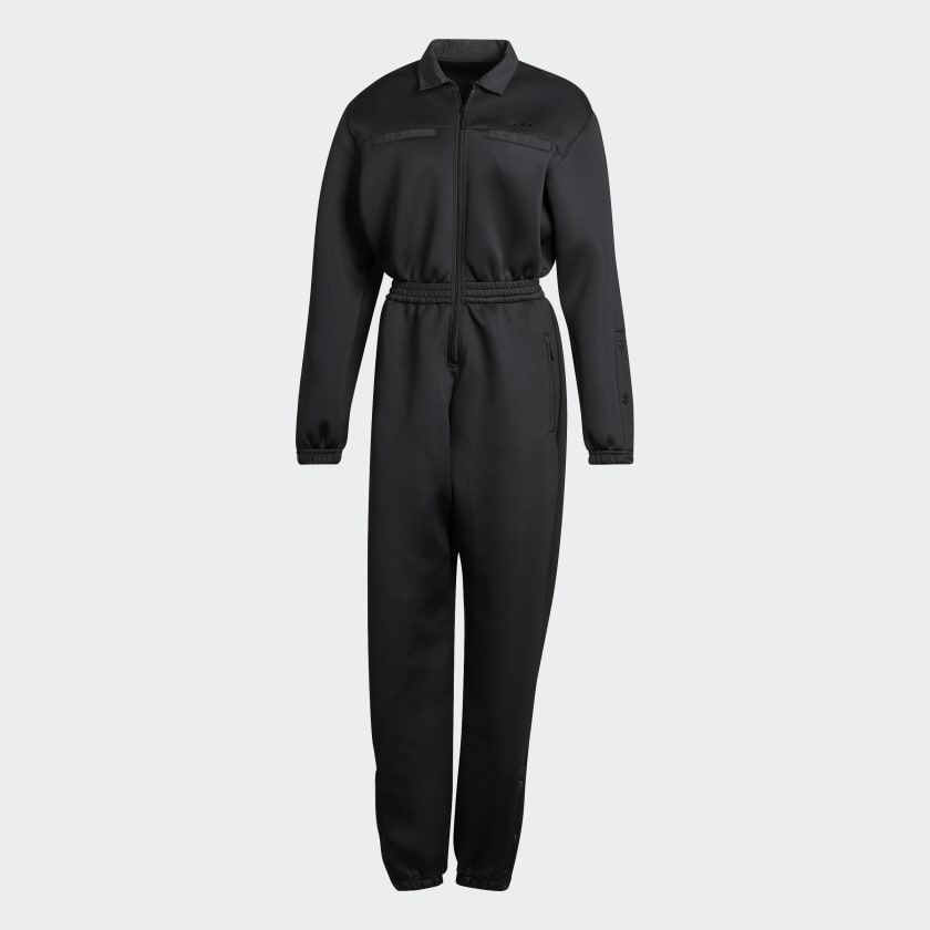 adidas Spacer Jumpsuit with Nylon Pocket Overlays Black adidas India