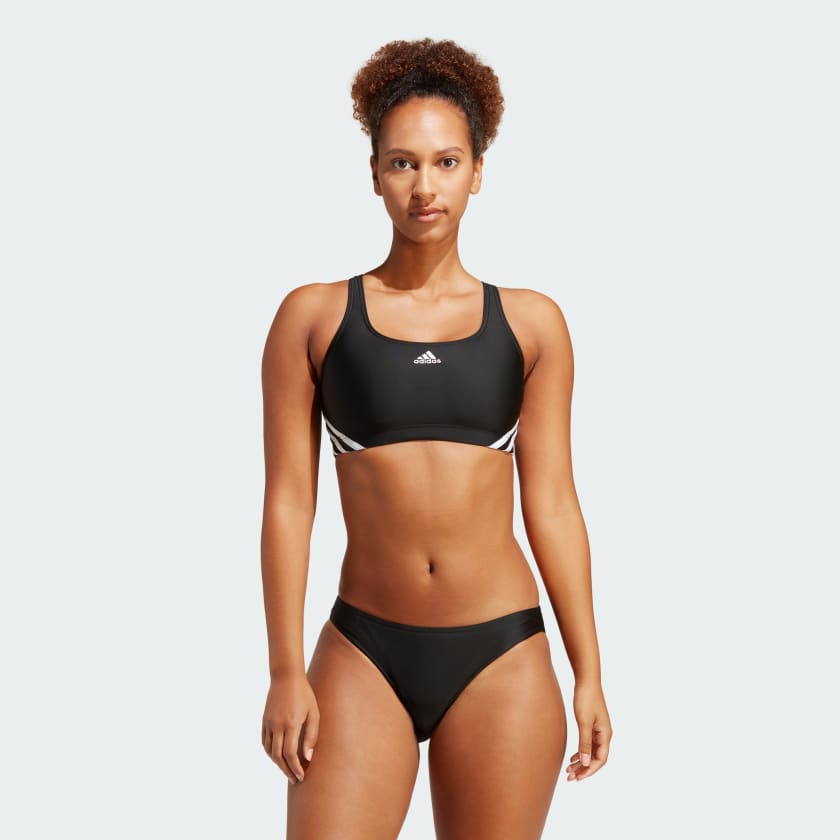 adidas 3 Stripes Bikini Zwart adidas Offici le Shop
