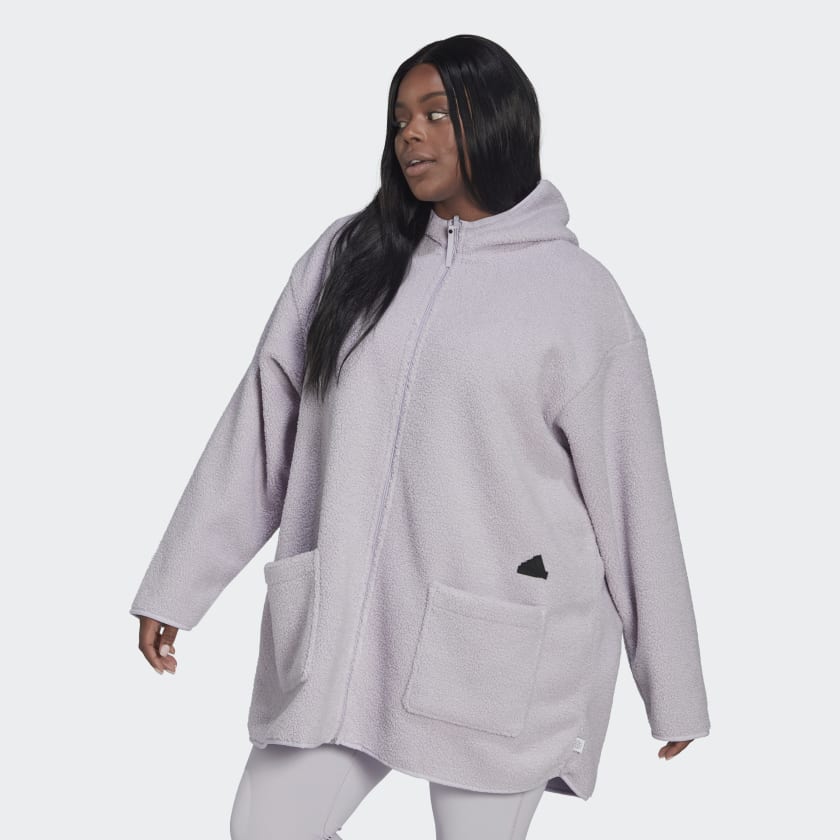 Adidas originals polar fleece track top womens Clearance