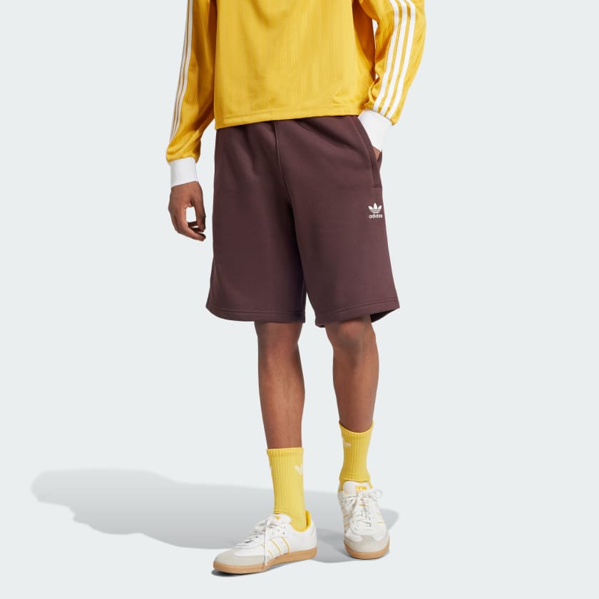 adidas Trefoil Essentials Shorts Brown Free Shipping with adiClub adidas US