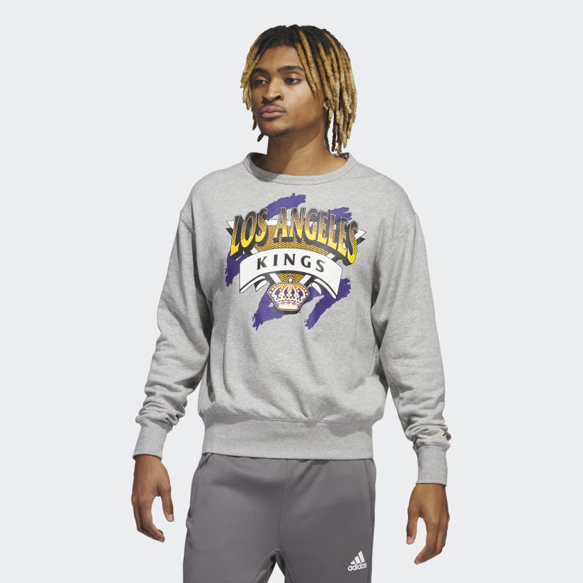 adidas Kings Vintage Crew Sweatshirt - Grey | Men's Hockey | adidas US