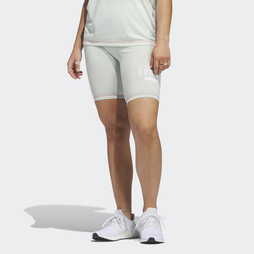 adidas Sport Statement Bike Shorts - Green | Women's Lifestyle | adidas US