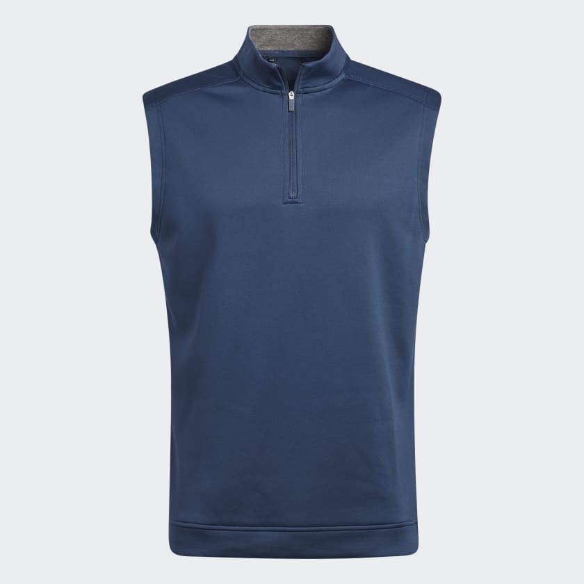 Club Quarter-Zip Vest - Blue | adidas UK