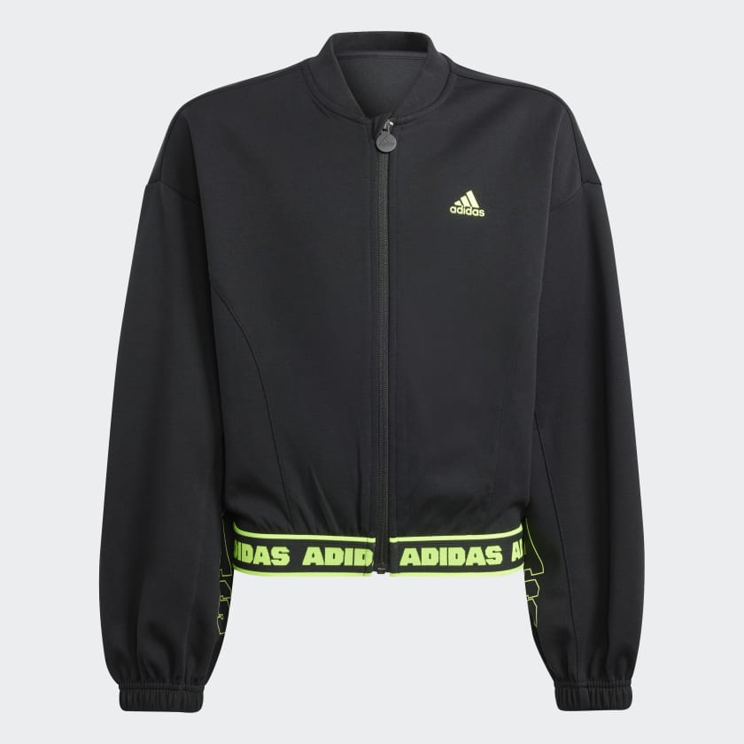 Adidas hooded cheap bomber jacket junior