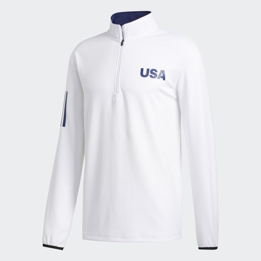adidas USA Golf Lightweight Layering Top White Free Shipping with adiClub adidas US