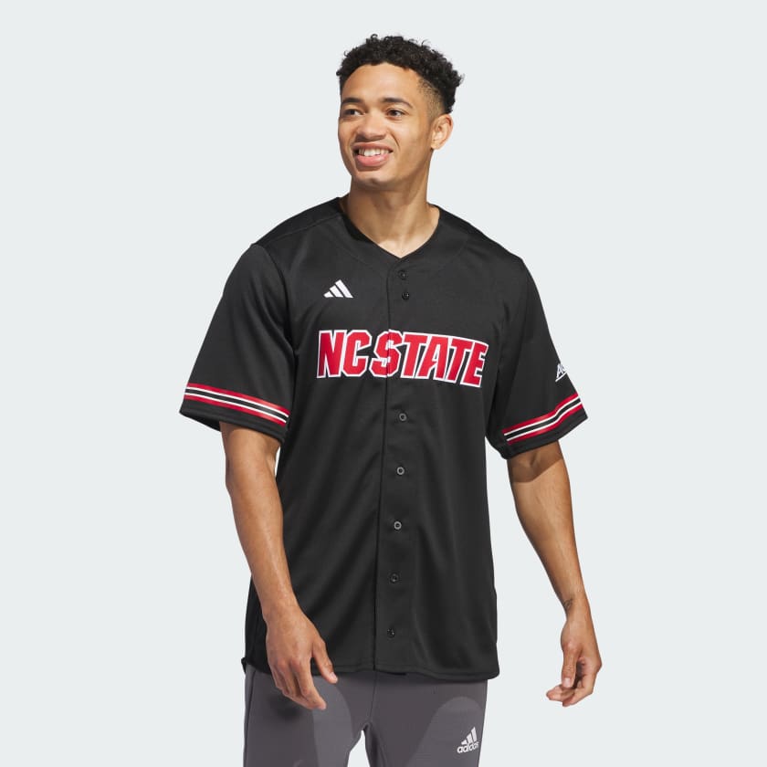 Adidas black baseball jersey discount