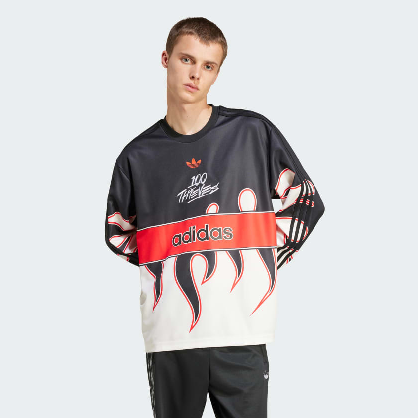 スーパーセール 半額タイムセール 100 adidas Thieves Free | Multicolor - Jersey Sleeve Long トップス