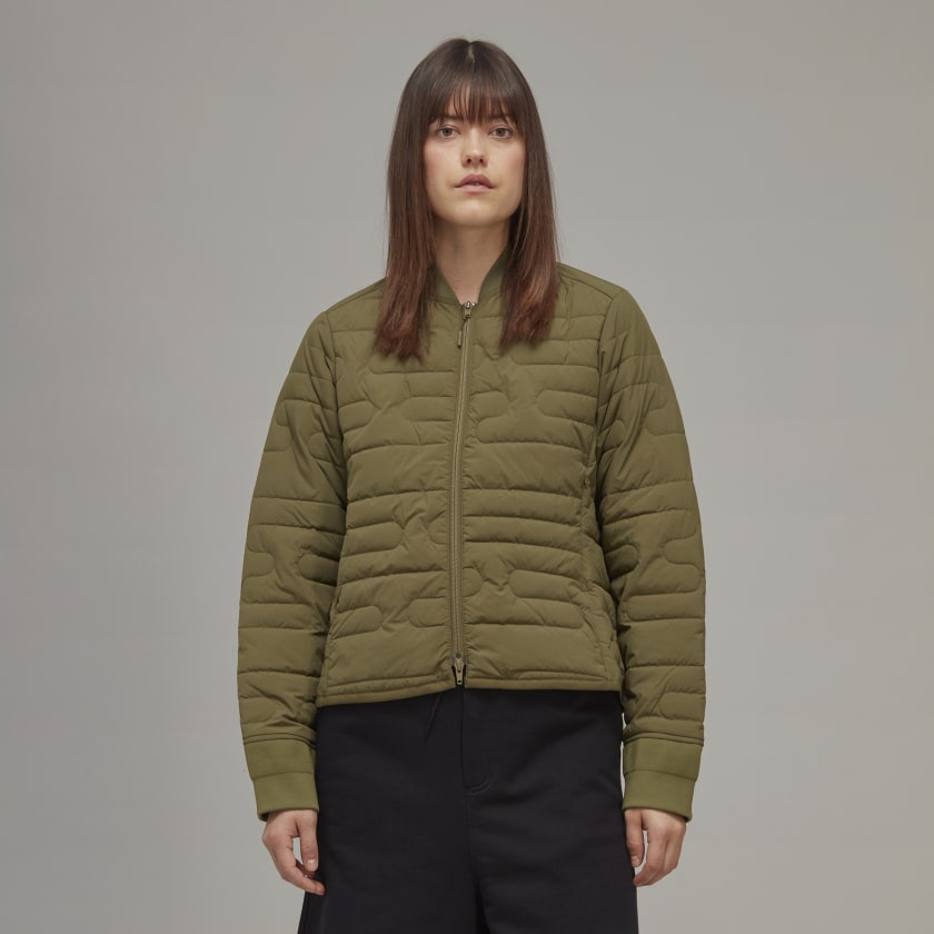 adidas Classic Liner Bomber Jacket Green adidas New Zealand