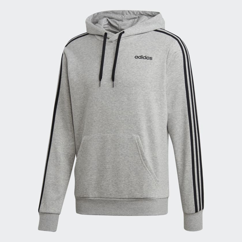 red adidas moletom com capuz with black stripes