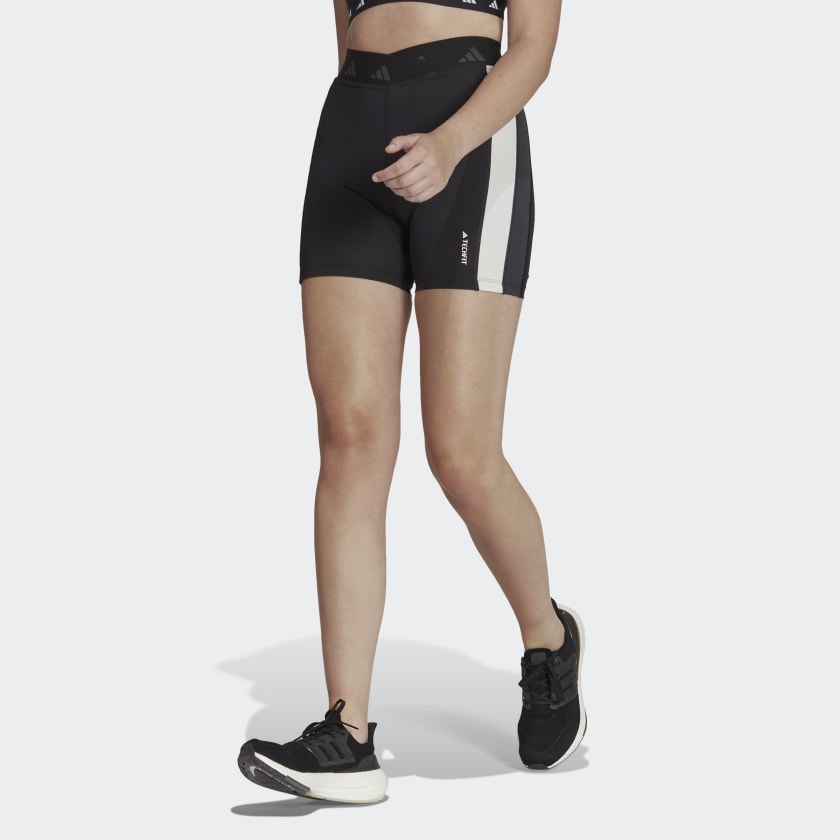 adidas Hyperglam Training Techfit Short Leggings - Black, Women's Training