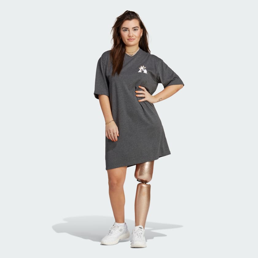 Grey sales tee dress